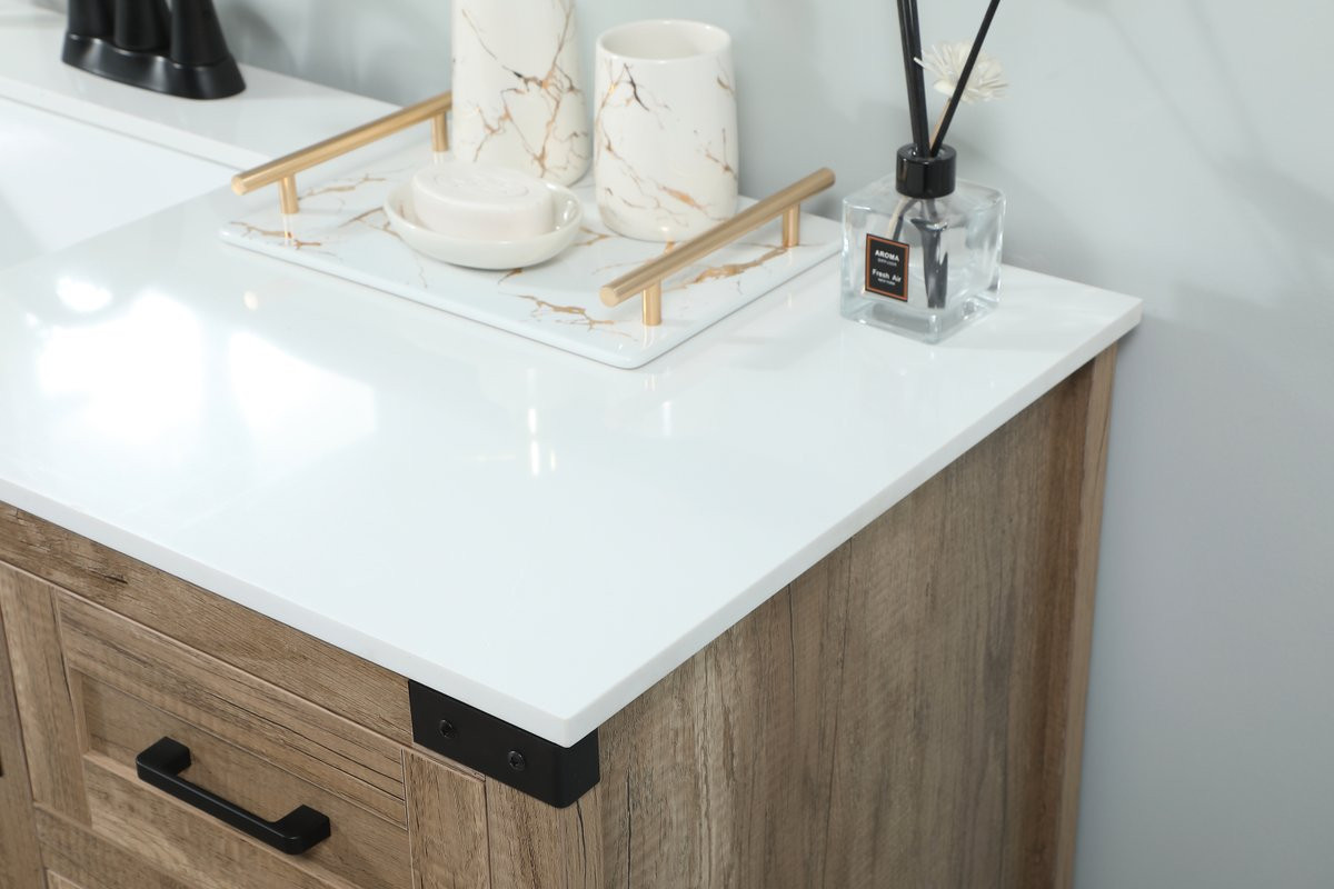 Elegant Decor VF90242NT 42 inch single bathroom vanity in natural oak