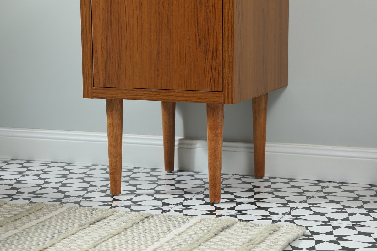 Elegant Decor VF48018MTK 18 inch single bathroom vanity in teak