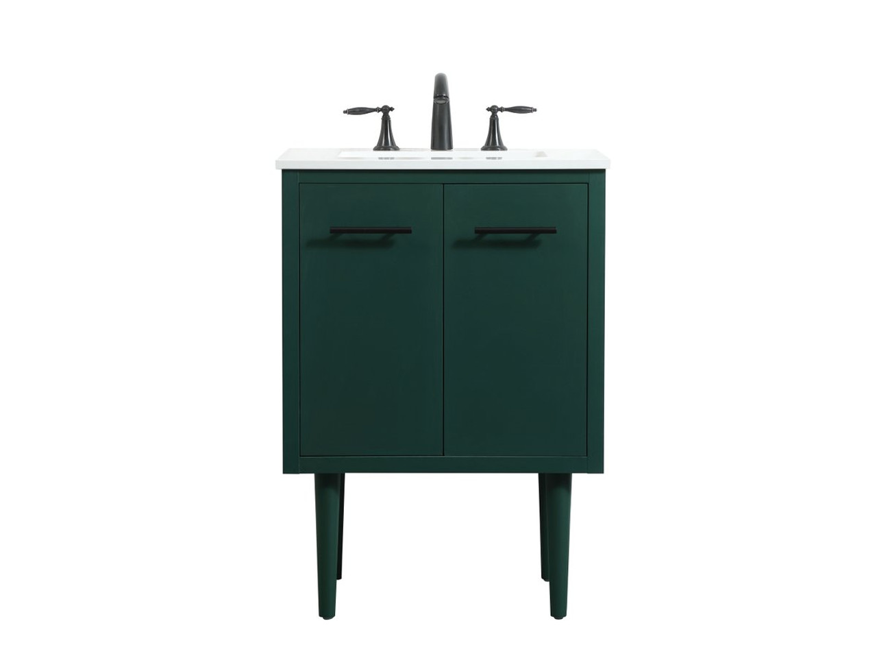 Elegant Decor VF48024MGN 24 inch single bathroom vanity in green Elegant Decor VF48024MGN 24 inch single bathroom vanity in green
