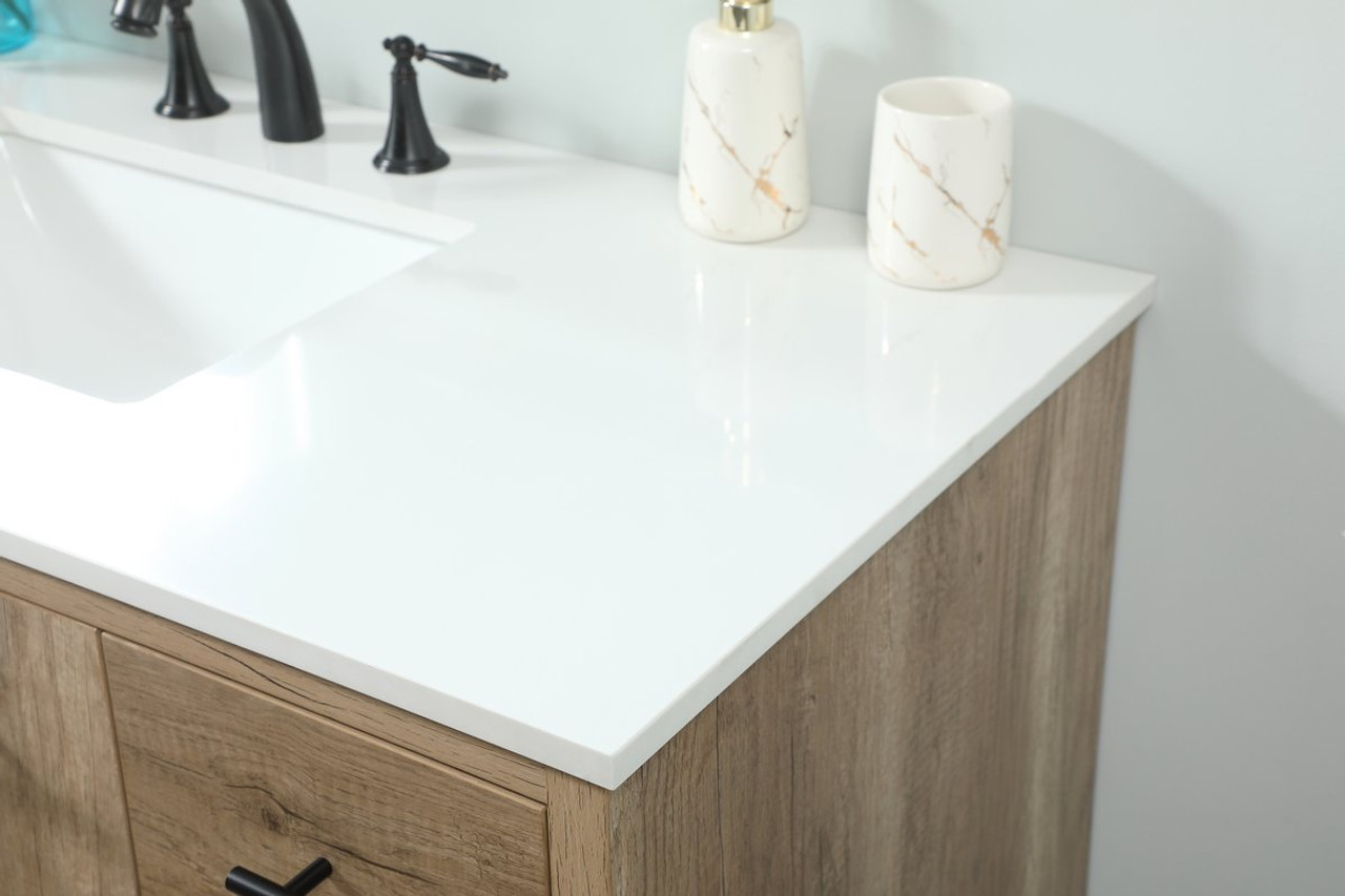 Elegant Decor VF48048NT 48 inch single bathroom vanity in natural oak Elegant Decor VF48048NT 48 inch single bathroom vanity in natural oak