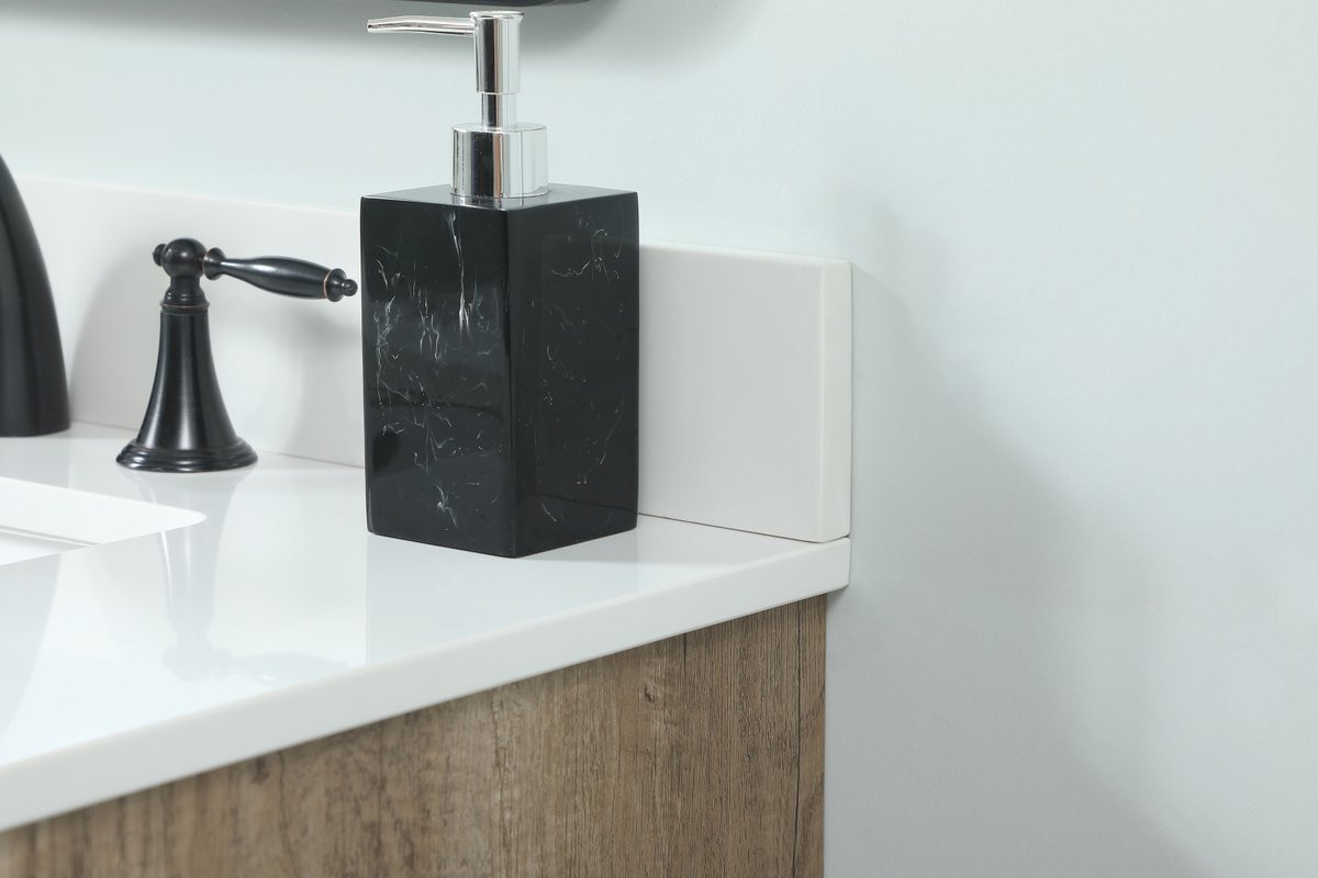 Elegant Decor VF48030NT-BS 30 inch single bathroom vanity in natural oak with backsplash