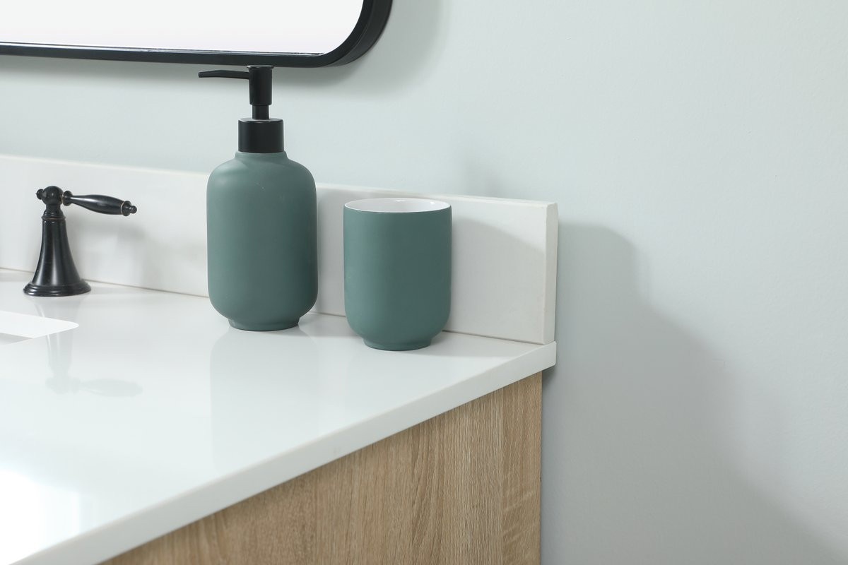 Elegant Decor VF41042MW-BS 42 inch single bathroom vanity in mango wood with backsplash