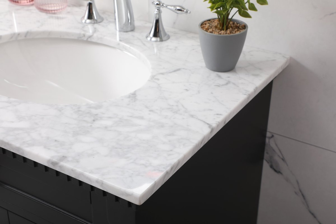 Elegant Decor VF53030BK 30 inch single bathroom vanity set in black Elegant Decor VF53030BK 30 inch single bathroom vanity set in black