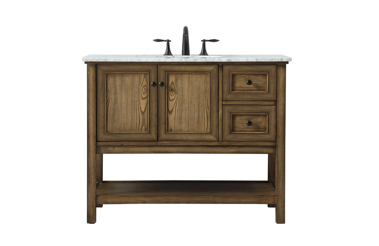 Elegant Decor VF27042DW 42 inch single bathroom vanity in driftwood Elegant Decor VF27042DW 42 inch single bathroom vanity in driftwood