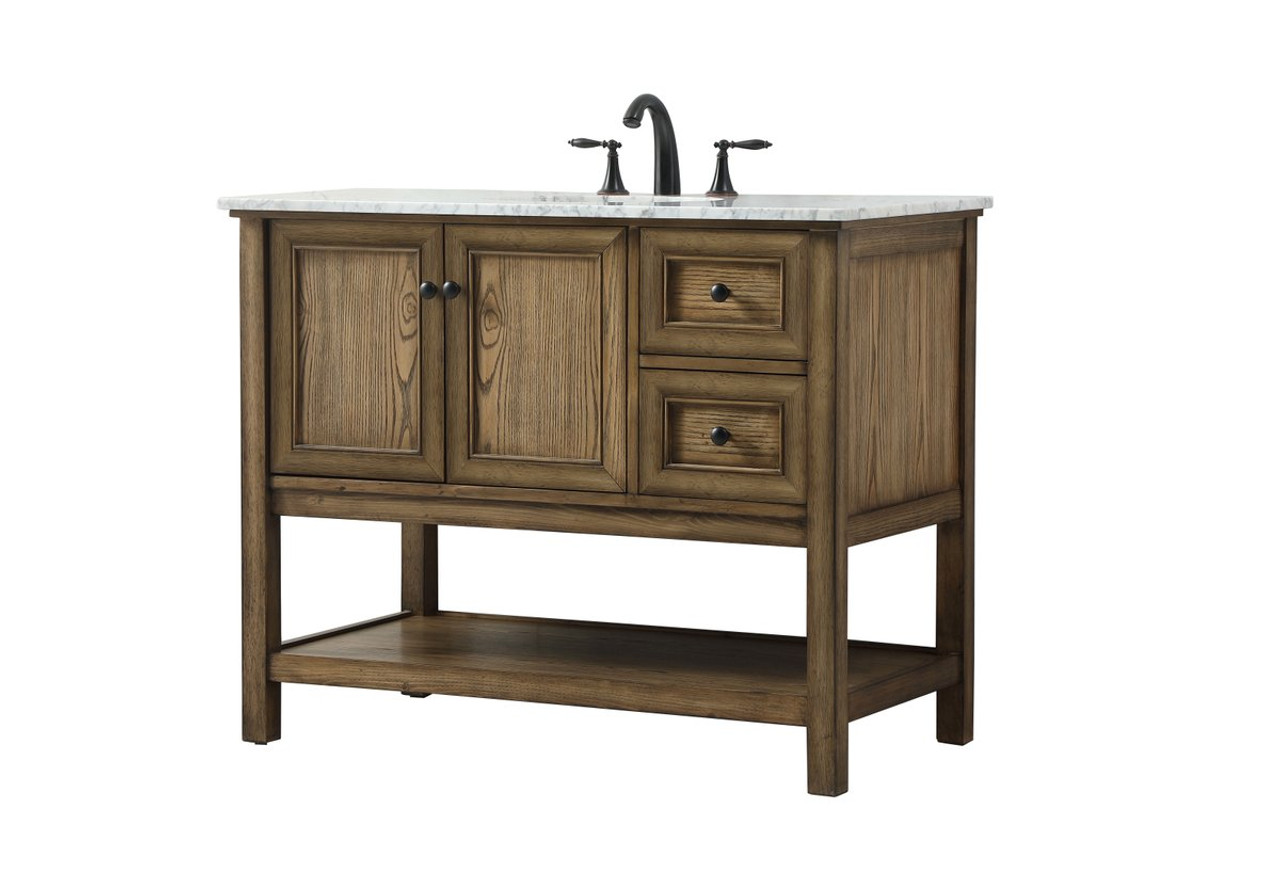 Elegant Decor VF27042DW 42 inch single bathroom vanity in driftwood Elegant Decor VF27042DW 42 inch single bathroom vanity in driftwood