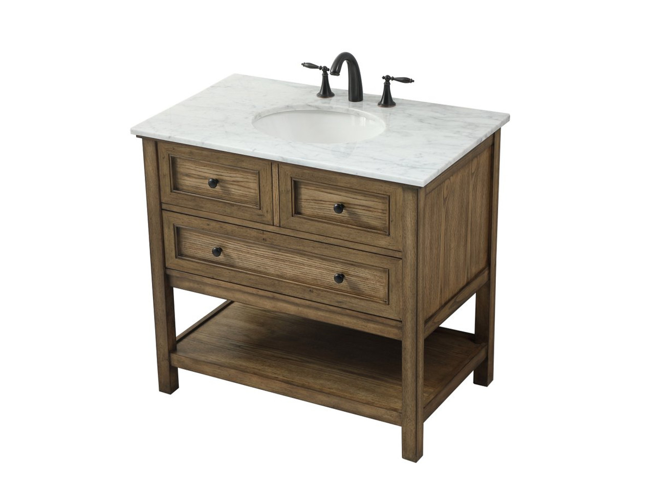 Elegant Decor VF27036DW 36 inch single bathroom vanity in driftwood Elegant Decor VF27036DW 36 inch single bathroom vanity in driftwood
