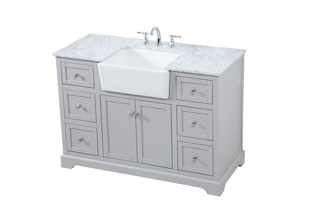 Elegant Decor VF60248BK 48 inch single bathroom vanity in black Elegant Decor VF60248BK 48 inch single bathroom vanity in black