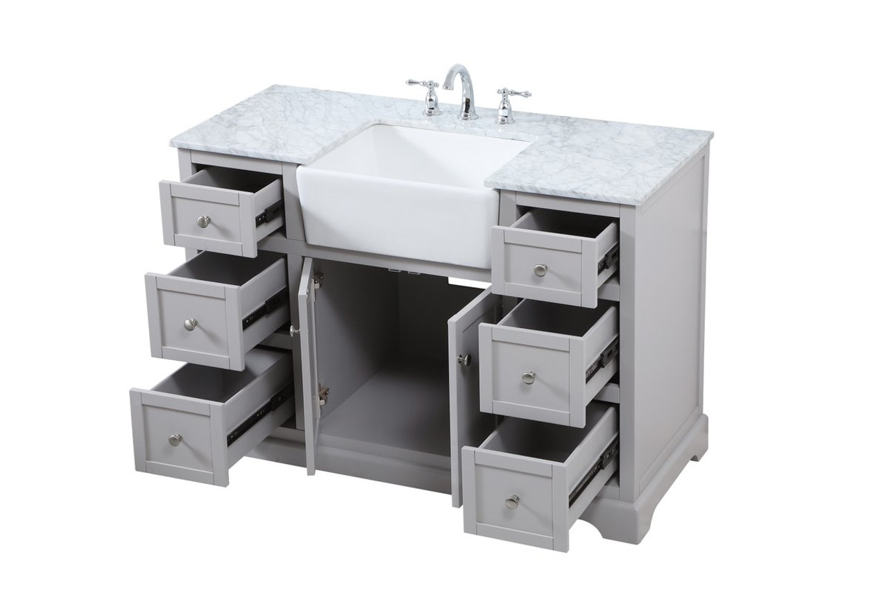 Elegant Decor VF60248BK 48 inch single bathroom vanity in black Elegant Decor VF60248BK 48 inch single bathroom vanity in black