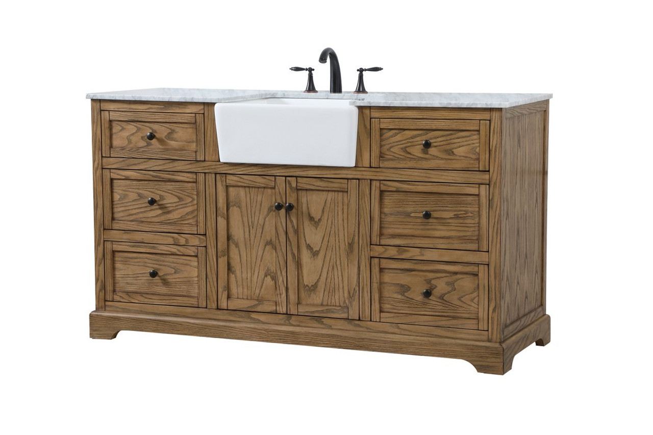 Elegant Decor VF60260GN 60 inch single bathroom vanity in green