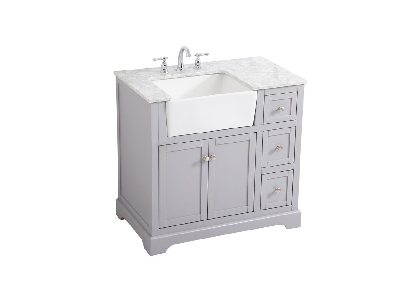 Elegant Decor VF60236BK 36 inch single bathroom vanity in black Elegant Decor VF60236BK 36 inch single bathroom vanity in black