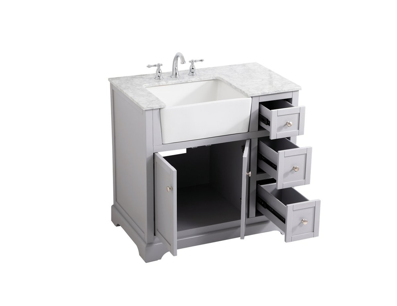 Elegant Decor VF60236BK 36 inch single bathroom vanity in black Elegant Decor VF60236BK 36 inch single bathroom vanity in black