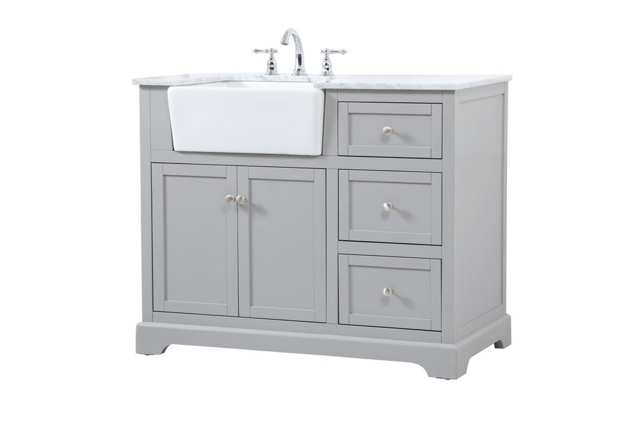 Elegant Decor VF60242BK 42 inch single bathroom vanity in black Elegant Decor VF60242BK 42 inch single bathroom vanity in black