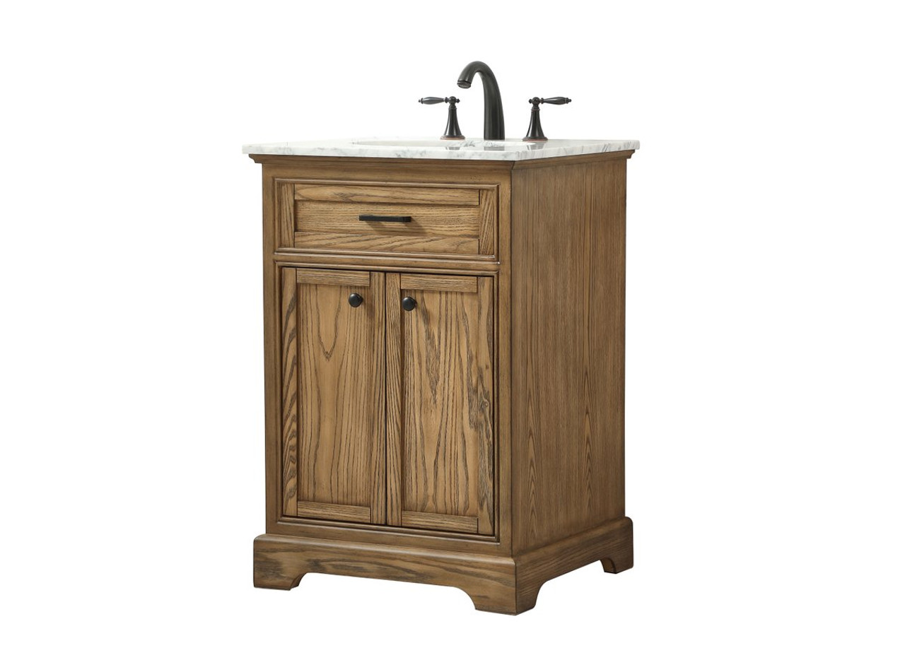 Elegant Decor VF15024DW 24 inch single bathroom vanity in driftwood Elegant Decor VF15024DW 24 inch single bathroom vanity in driftwood
