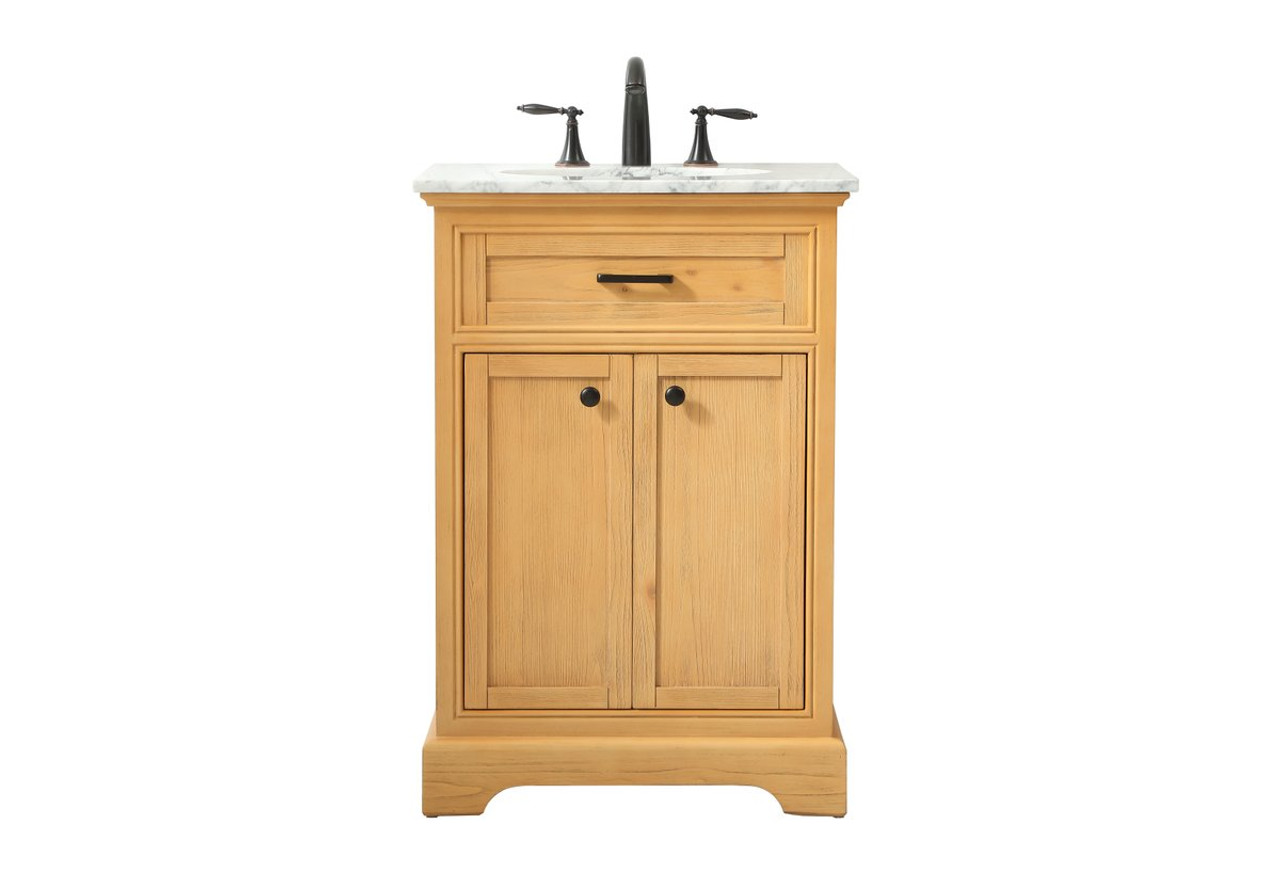 Elegant Decor VF15024NW 24 inch single bathroom vanity in natural wood Elegant Decor VF15024NW 24 inch single bathroom vanity in natural wood