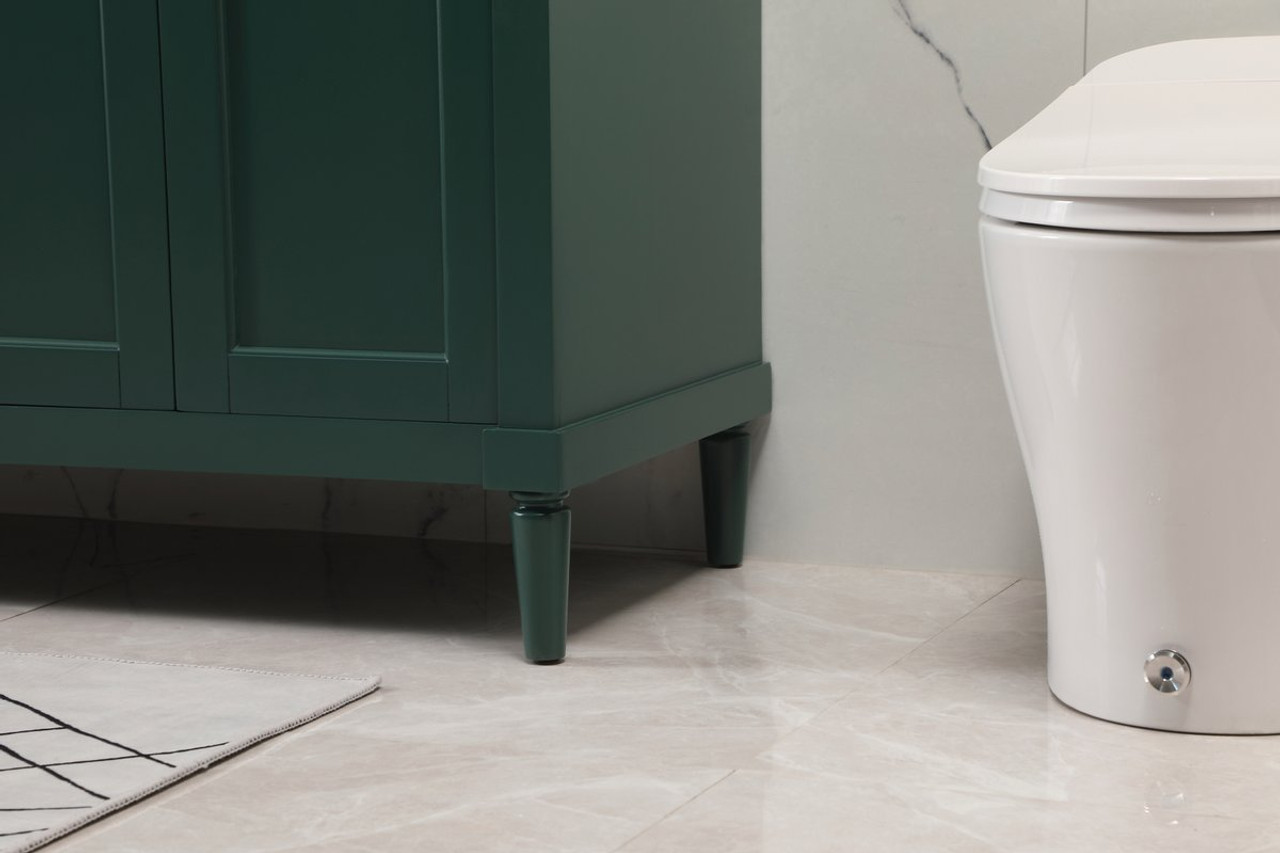 Elegant Decor VF31872DGN 72 inch double bathroom vanity in green Elegant Decor VF31872DGN 72 inch double bathroom vanity in green