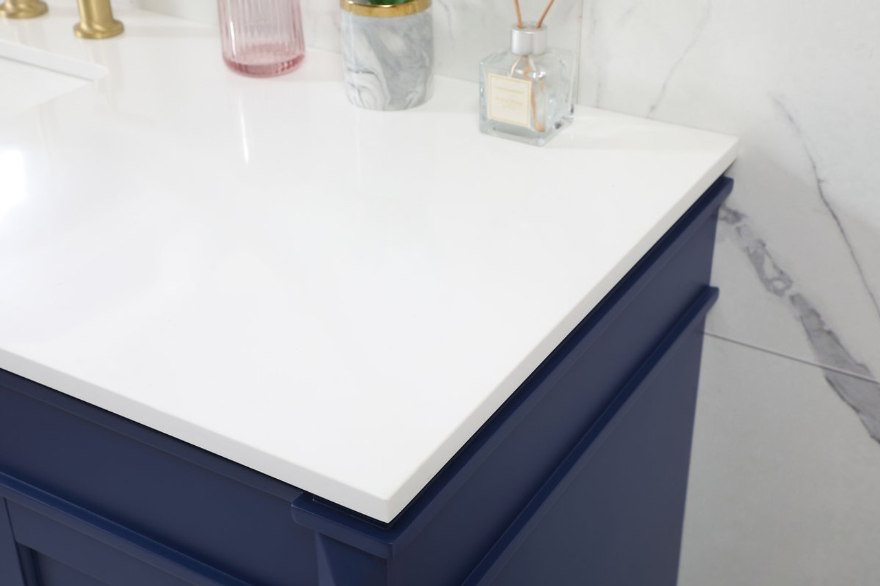 Elegant Decor VF31860BL 60 inch single bathroom vanity in blue Elegant Decor VF31860BL 60 inch single bathroom vanity in blue