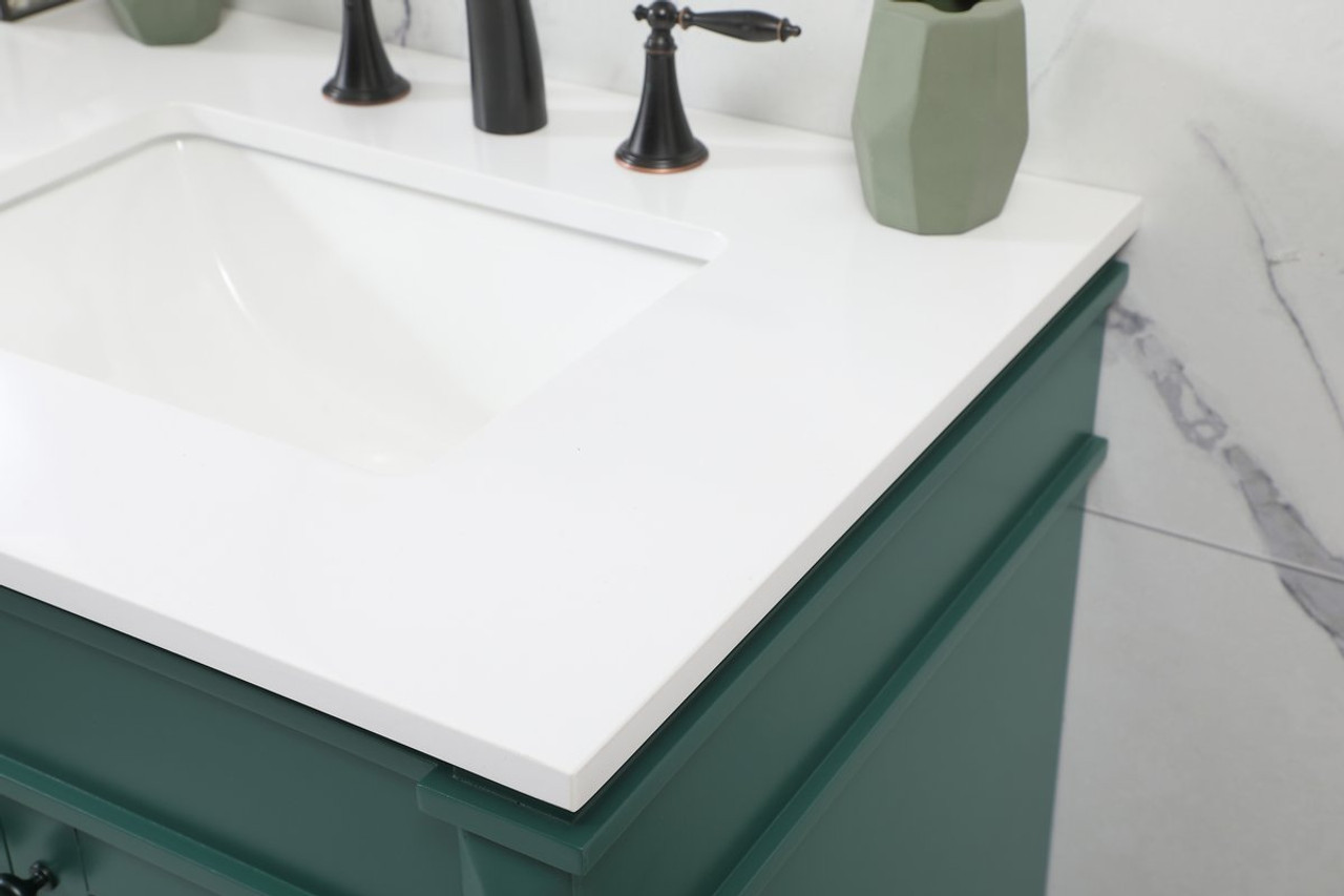 Elegant Decor VF31860GN 60 inch single bathroom vanity in green