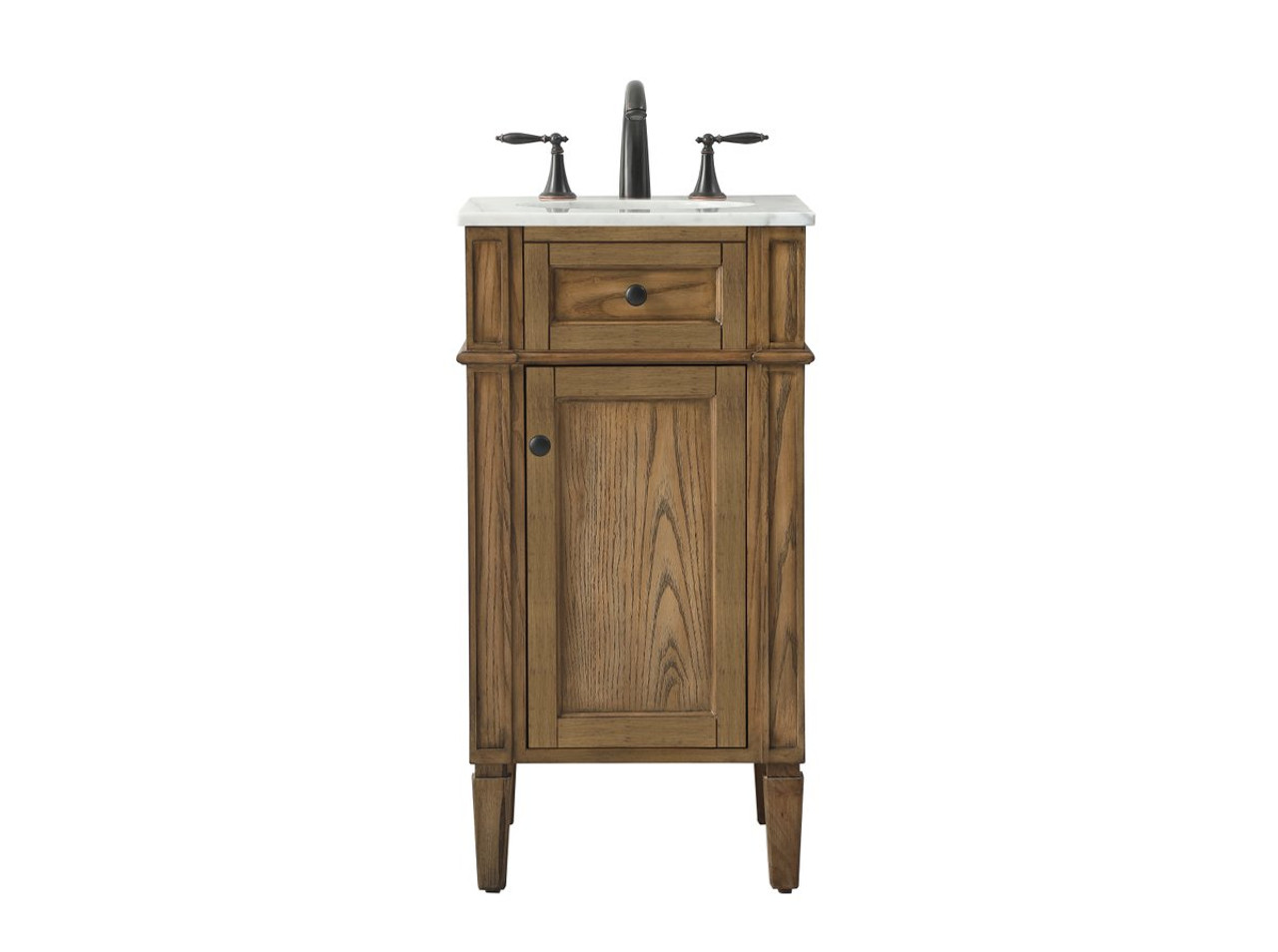 Elegant Decor VF12518DW 18 inch single bathroom vanity in driftwood Elegant Decor VF12518DW 18 inch single bathroom vanity in driftwood