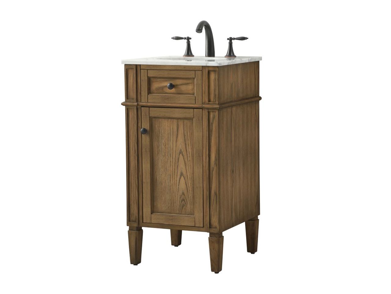 Elegant Decor VF12518DW 18 inch single bathroom vanity in driftwood Elegant Decor VF12518DW 18 inch single bathroom vanity in driftwood