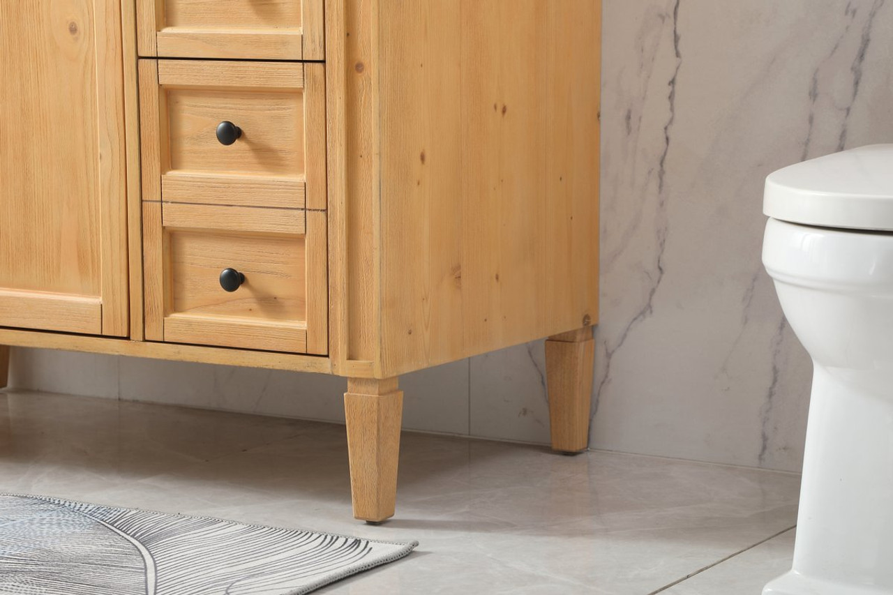 Elegant Decor VF12542NW 42 inch single bathroom vanity in natural wood Elegant Decor VF12542NW 42 inch single bathroom vanity in natural wood