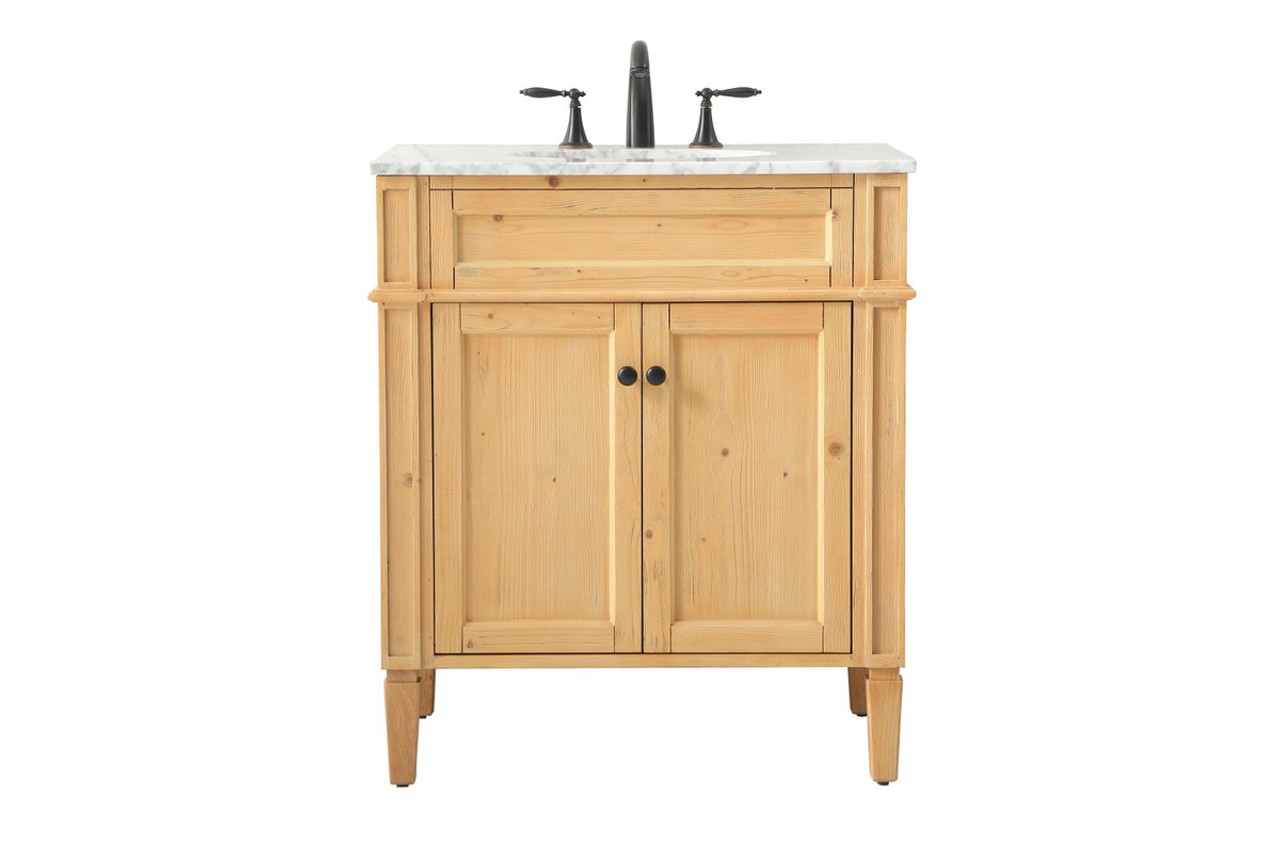 Elegant Decor VF12530NW 30 inch single bathroom vanity in natural wood Elegant Decor VF12530NW 30 inch single bathroom vanity in natural wood