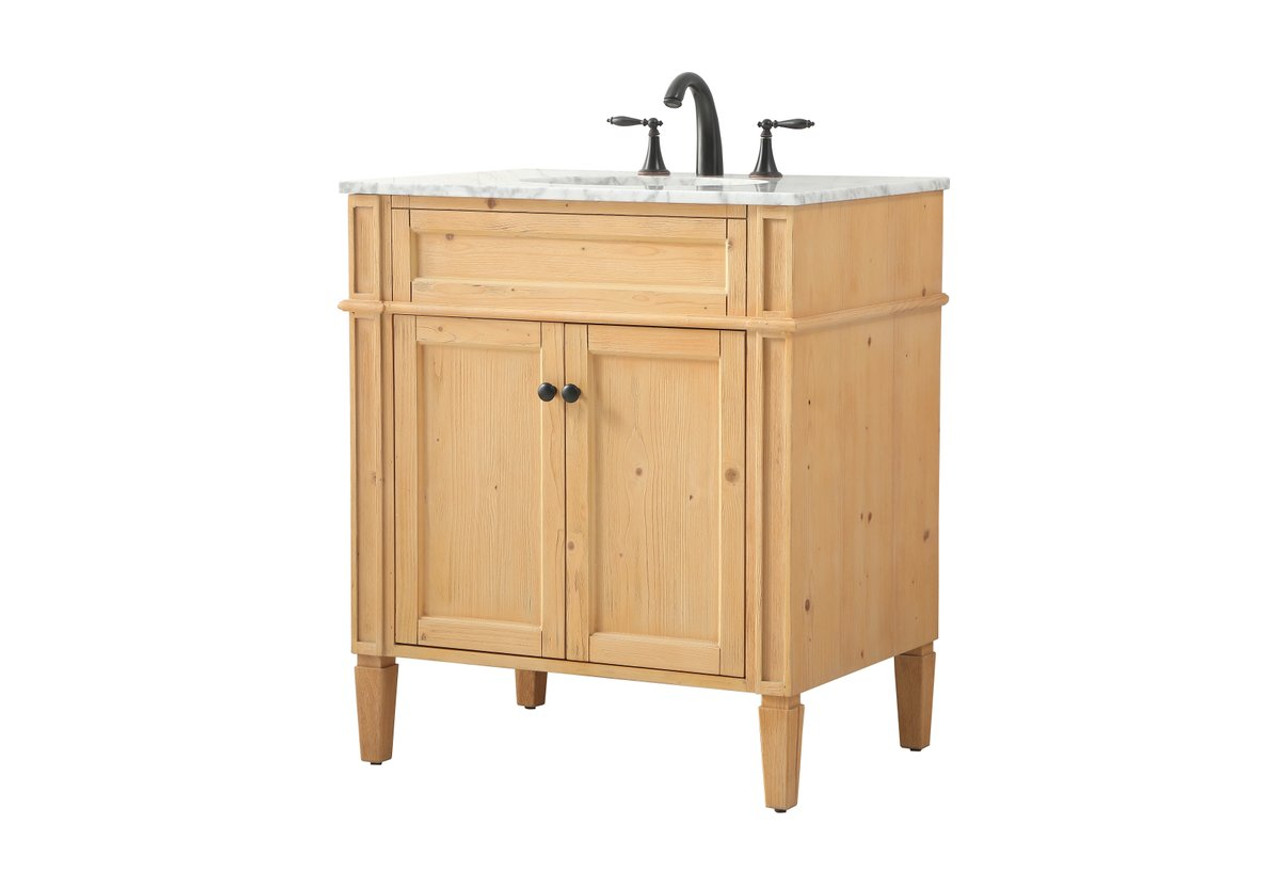 Elegant Decor VF12530NW 30 inch single bathroom vanity in natural wood Elegant Decor VF12530NW 30 inch single bathroom vanity in natural wood