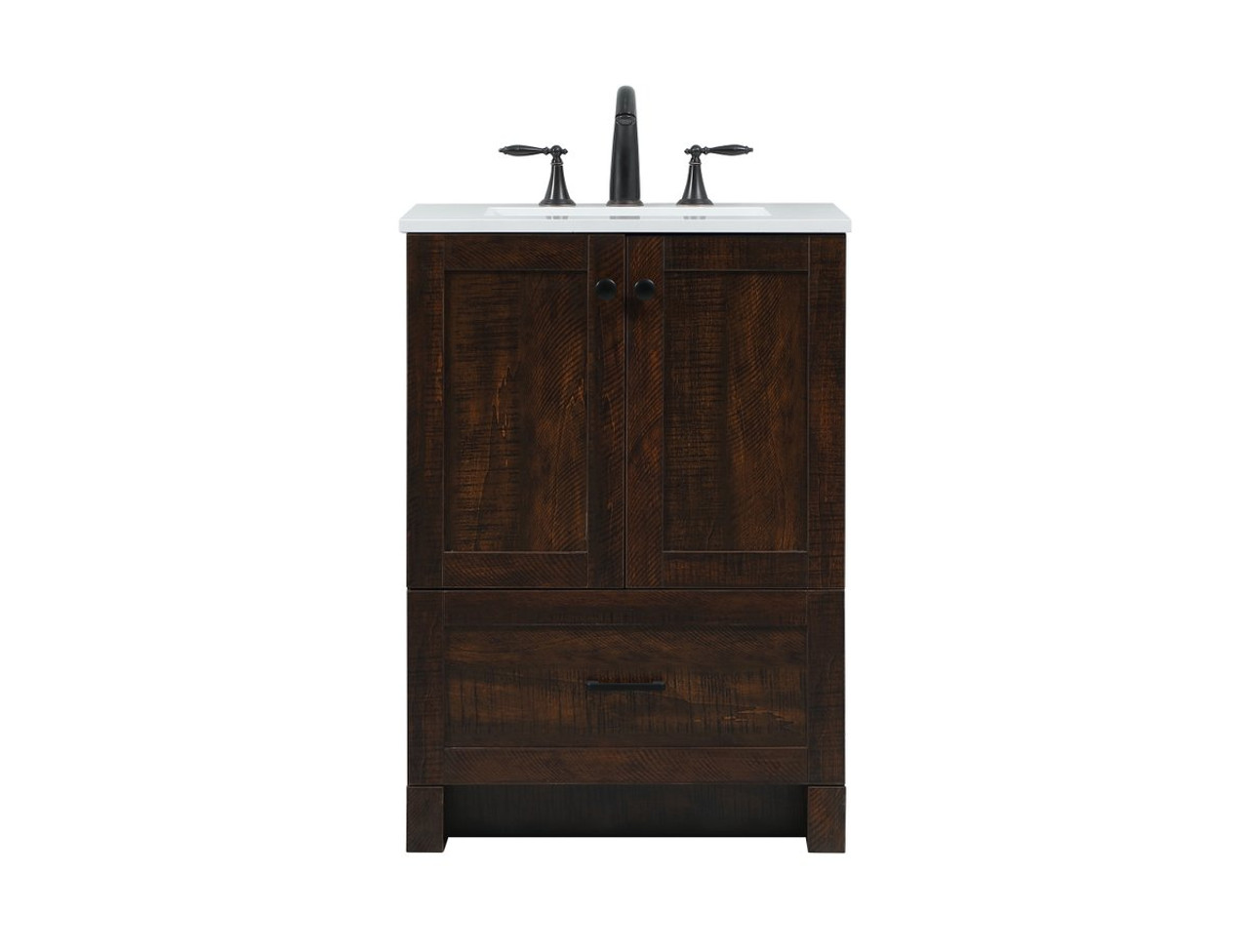 Elegant Decor VF2824EX 24 inch single bathroom vanity in expresso Elegant Decor VF2824EX 24 inch single bathroom vanity in expresso
