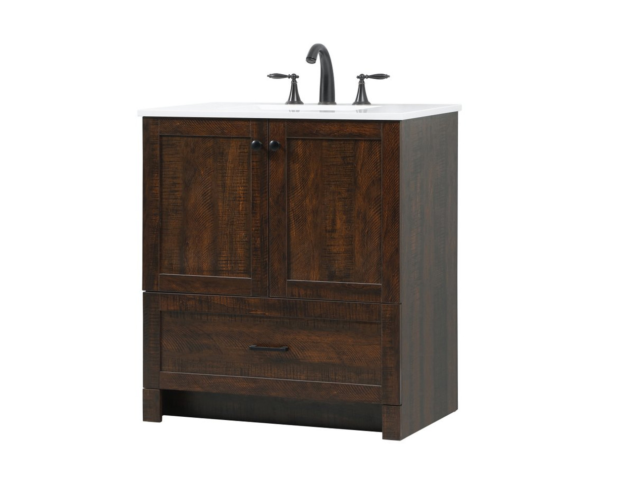 Elegant Decor VF2830EX 30 inch single bathroom vanity in expresso Elegant Decor VF2830EX 30 inch single bathroom vanity in expresso