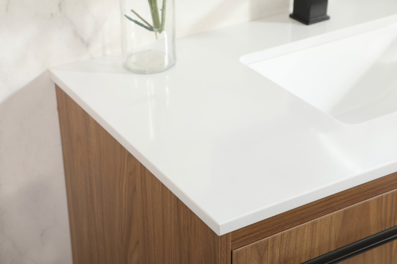 Elegant Decor VF44536WB 36 inch single bathroom vanity in walnut brown Elegant Decor VF44536WB 36 inch single bathroom vanity in walnut brown