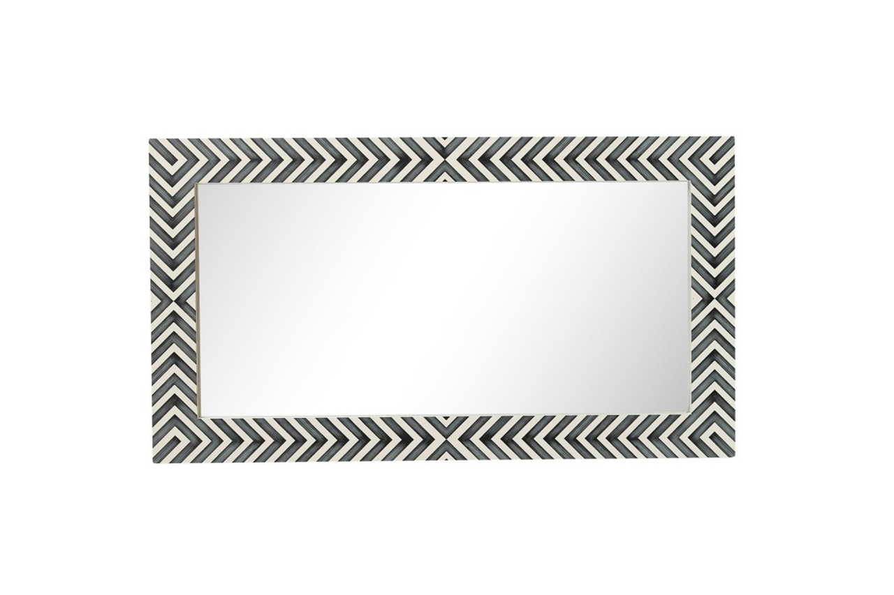 Elegant Decor MR52036 Rectangular mirror 36x20 inch in chevron