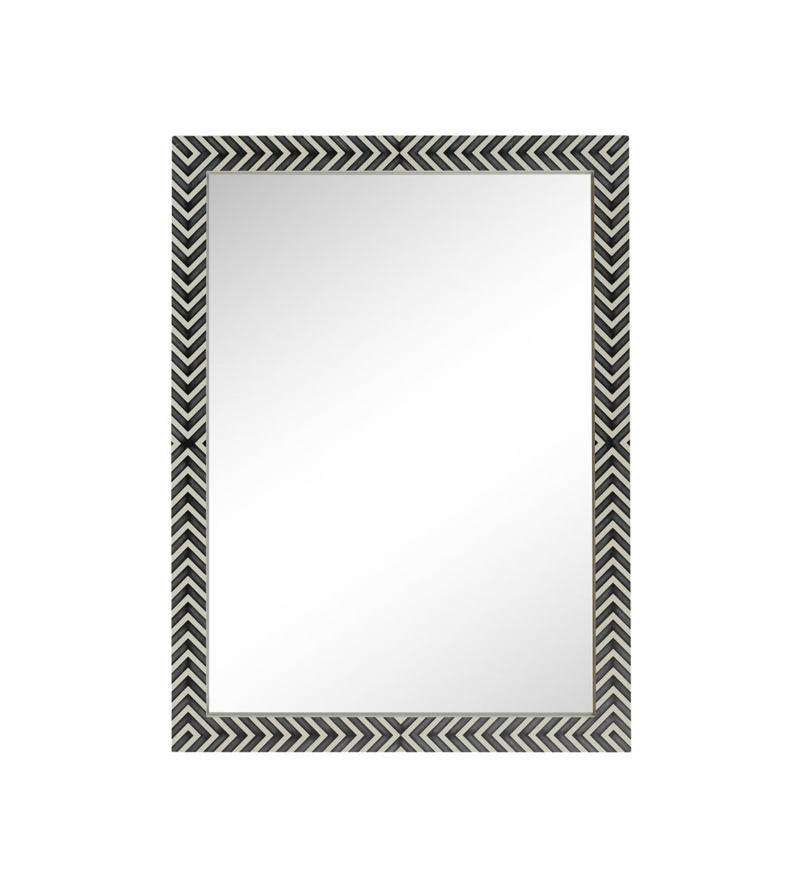 Elegant Decor MR53648 Rectangular mirror 48x36 inch in chevron