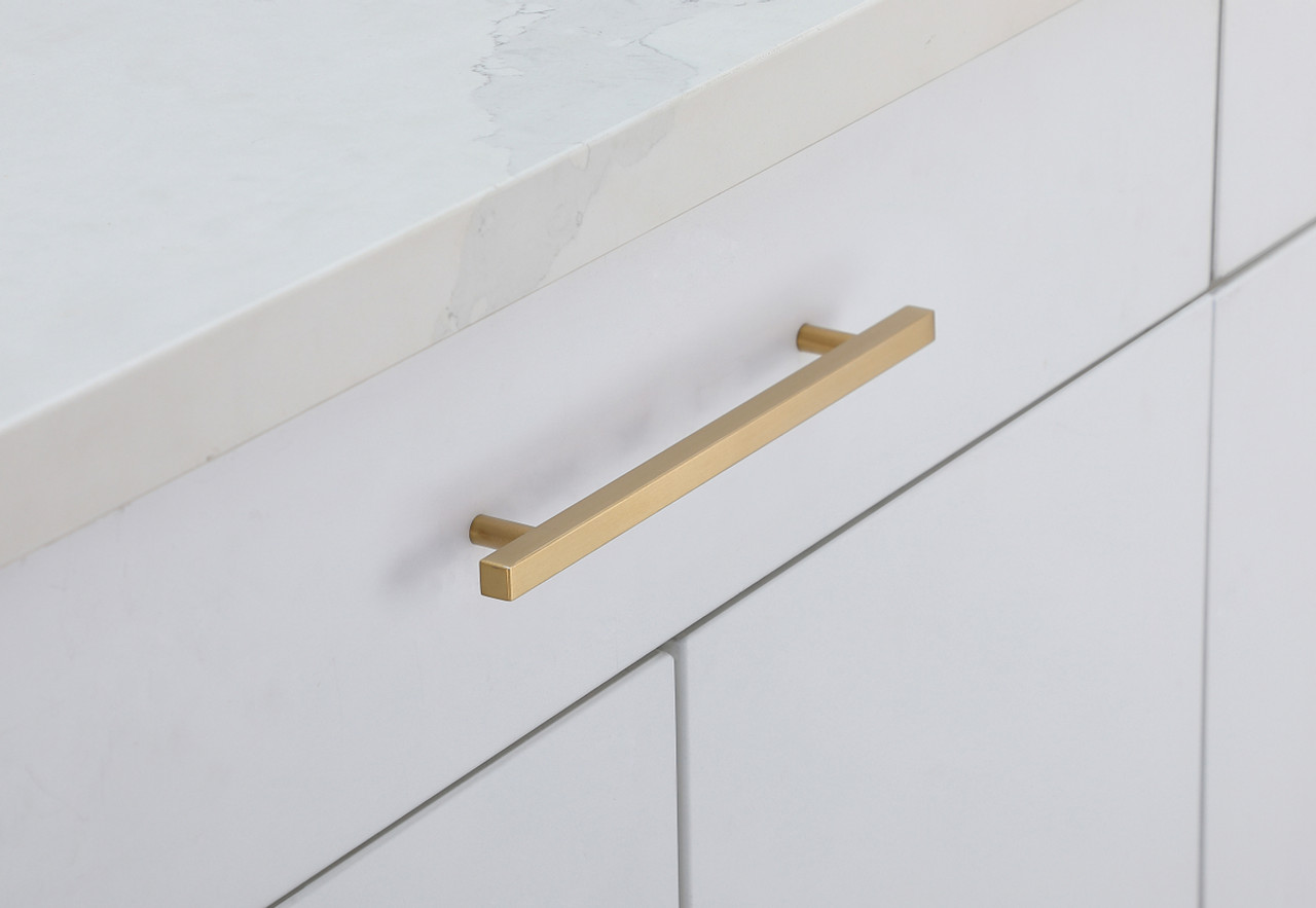 Elegant Decor PL402-7-BR-10PK Dior 7-9/16" Center to Center Brass Bar Pull Multipack (set of 10) Elegant Decor PL402-7-BR-10PK Dior 7-9/16" Center to Center Brass Bar Pull Multipack (set of 10)