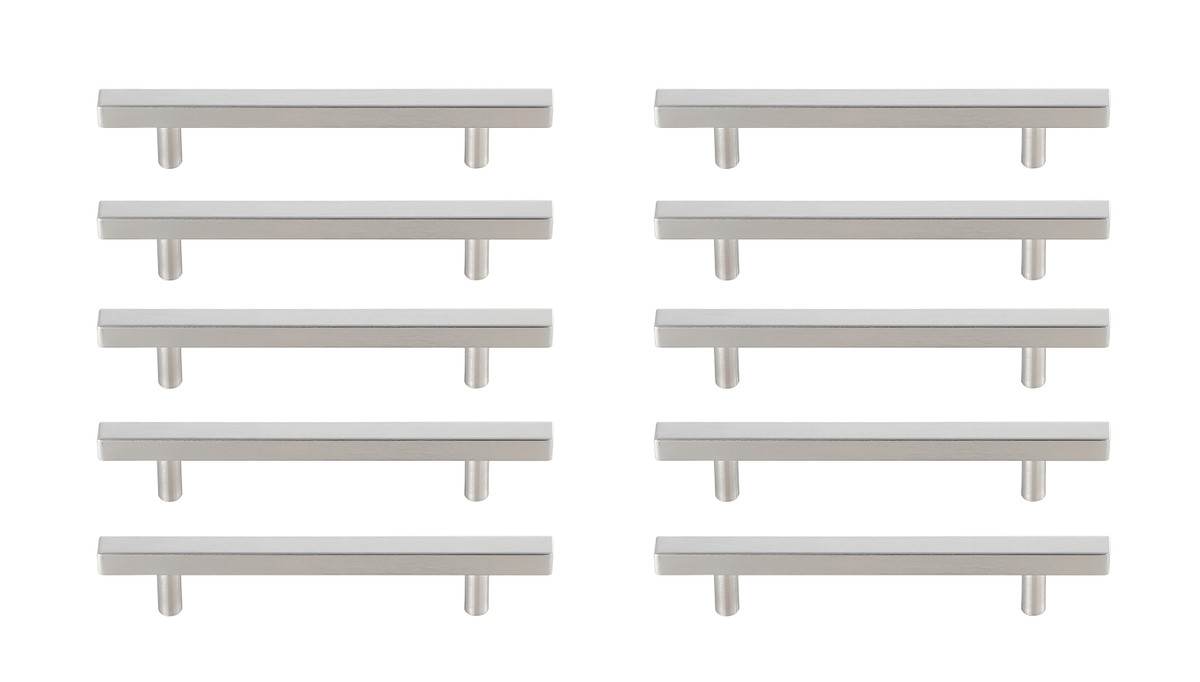 Elegant Decor PL402-5-NK-10PK Dior 5" Center to Center Brushed Nickel Bar Pull Multipack (set of 10)