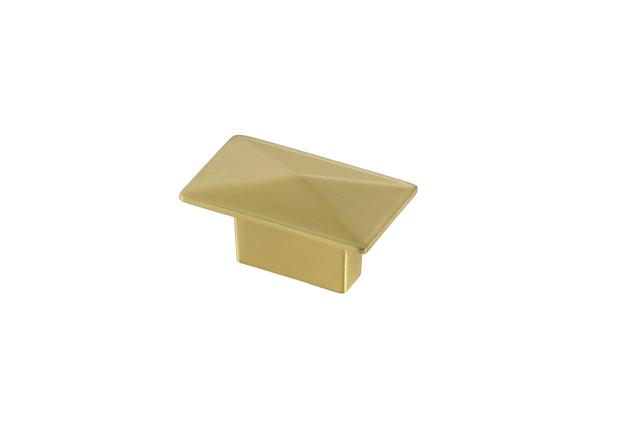 Elegant Decor KB2026-GD-10PK Perry 2" Brushed Gold Rectangle Knob Multipack (Set of 10)