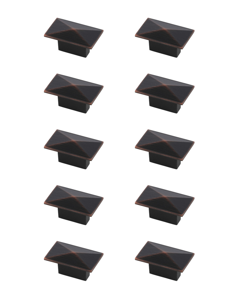 Elegant Decor KB2026-ORB-10PK Perry 2" Oil-rubbed Bronze Rectangle Knob Multipack (Set of 10) Elegant Decor KB2026-ORB-10PK Perry 2" Oil-rubbed Bronze Rectangle Knob Multipack (Set of 10)