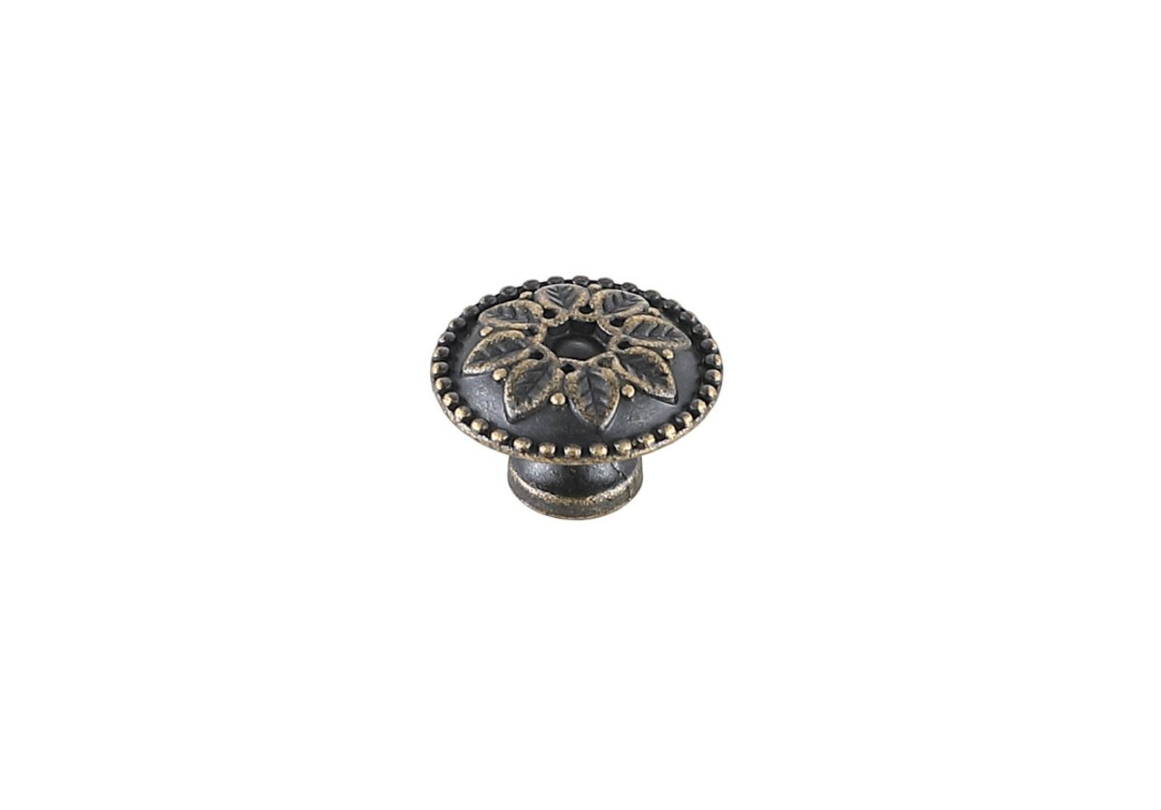 Elegant Decor KB2011-AB-10PK Corio 0.9" Diameter Antique Bronze Mushroom Knob Multipack (Set of 10)