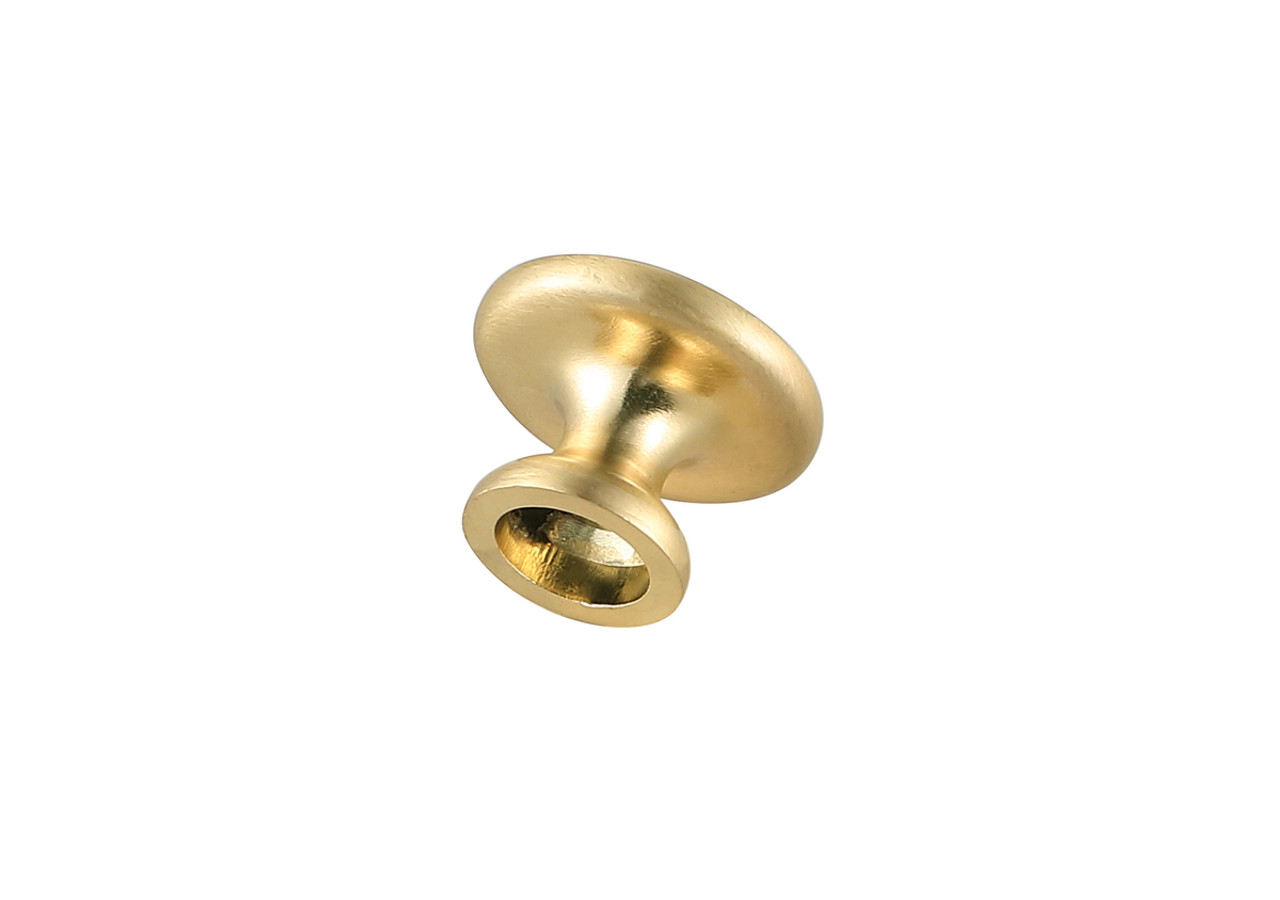 Elegant Decor KB2008-GD-10PK Kadea 1.2" Diameter Brushed Gold Mushroom Knob Multipack (Set of 10)