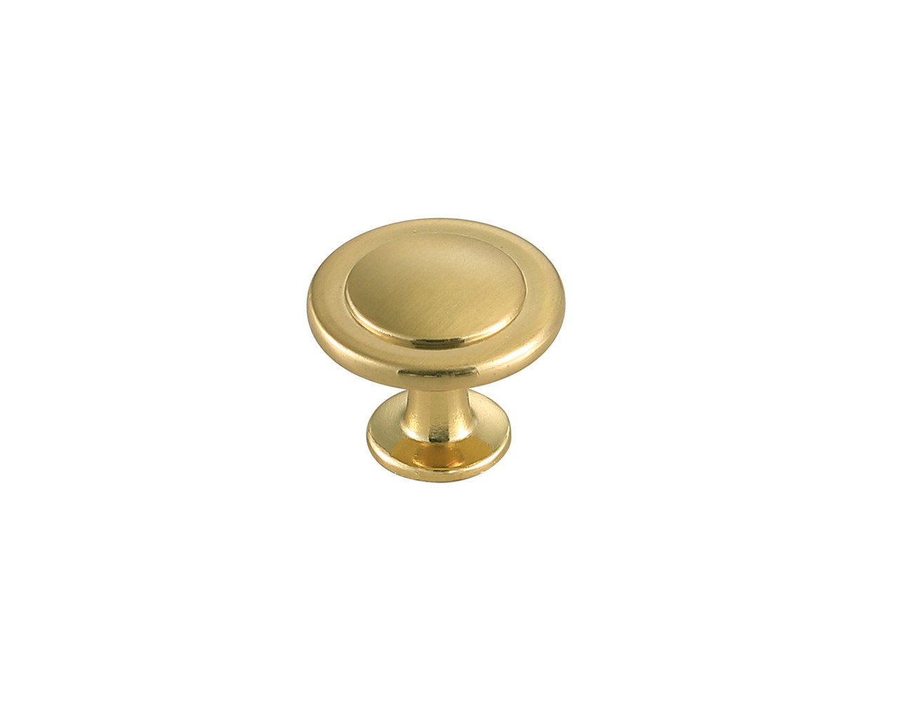 Elegant Decor KB2005-GD-10PK Logyn 1.3" Diameter Brushed Gold Mushroom Knob Multipack (Set of 10)