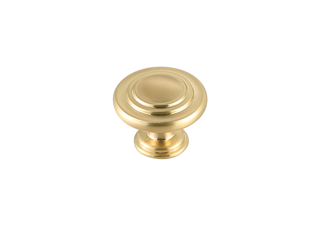 Elegant Decor KB2006-GD-10PK Minu 1.3" Diameter Brushed Gold Mushroom Knob Multipack (Set of 10)