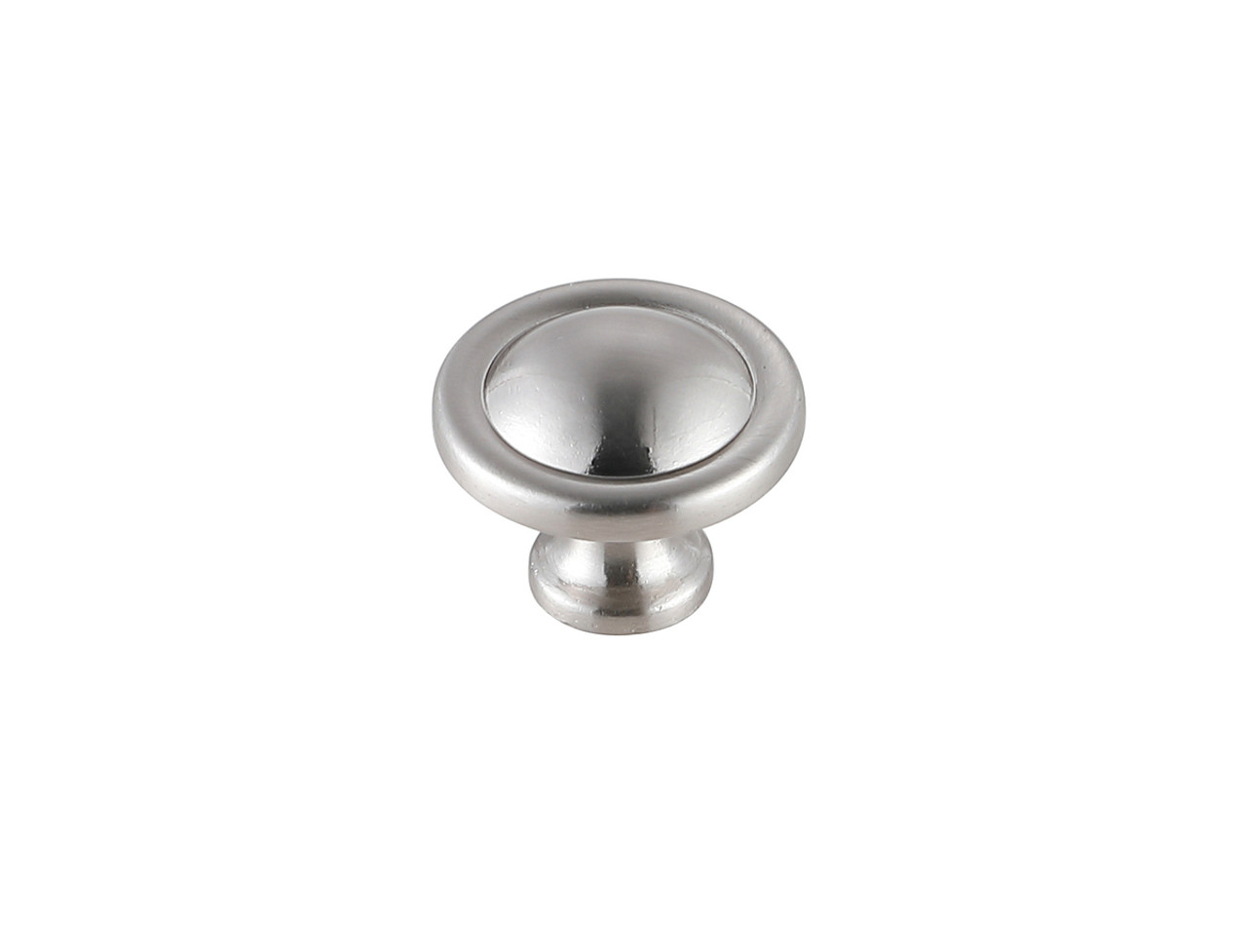 Elegant Decor KB2007-NK-10PK Garlande 1.2" Diameter Brushed Nickel Mushroom Knob Multipack (Set of 10)