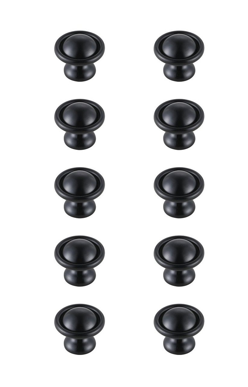 Elegant Decor KB2008-MB-10PK Kadea 1.2" Diameter Matte Black Mushroom Knob Multipack (Set of 10) Elegant Decor KB2008-MB-10PK Kadea 1.2" Diameter Matte Black Mushroom Knob Multipack (Set of 10)