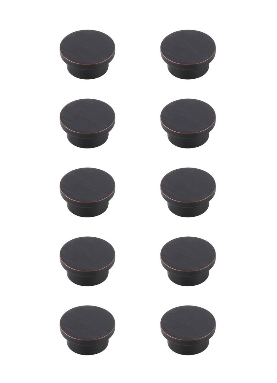 Elegant Decor KB2009-ORB-10PK Trovon 1.6" Diameter Oil-rubbed Bronze Oversize Round Knob Multipack (Set of 10)