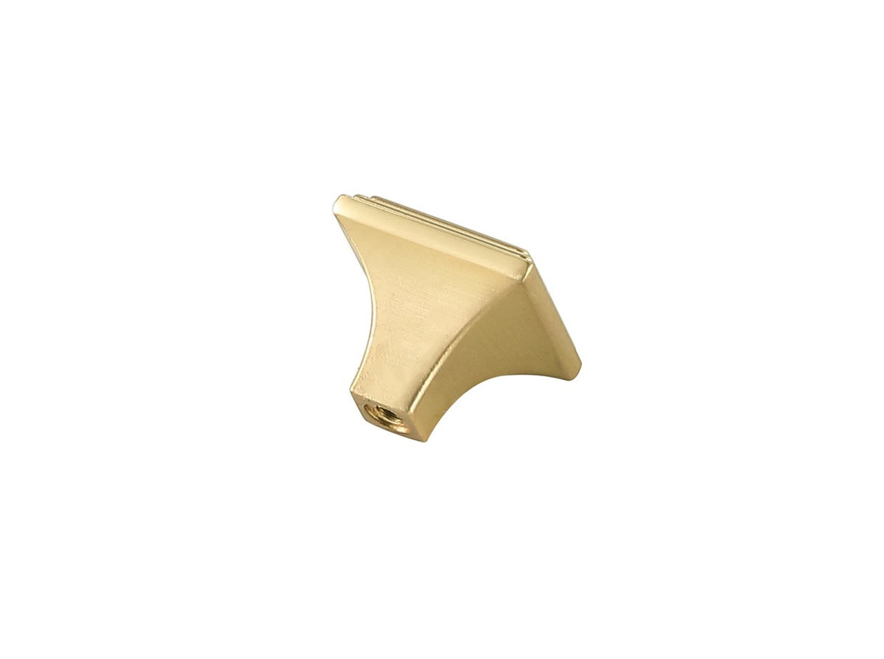 Elegant Decor KB2012-GD-10PK Wilow 1" Brushed Gold Square Knob Multipack (Set of 10)