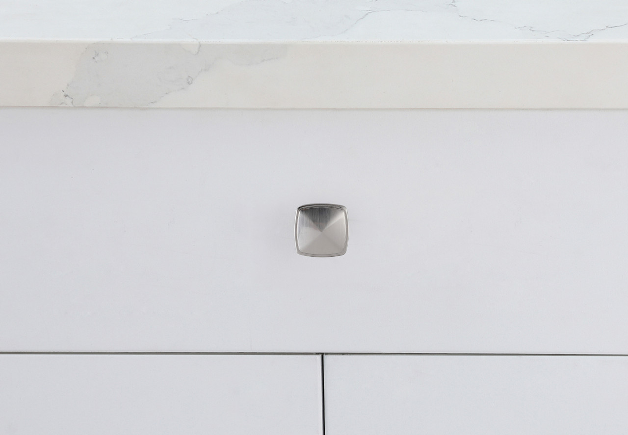 Elegant Decor KB2023-NK-10PK Marcel 1.2" Brushed Nickel Square Knob Multipack (Set of 10) Elegant Decor KB2023-NK-10PK Marcel 1.2" Brushed Nickel Square Knob Multipack (Set of 10)