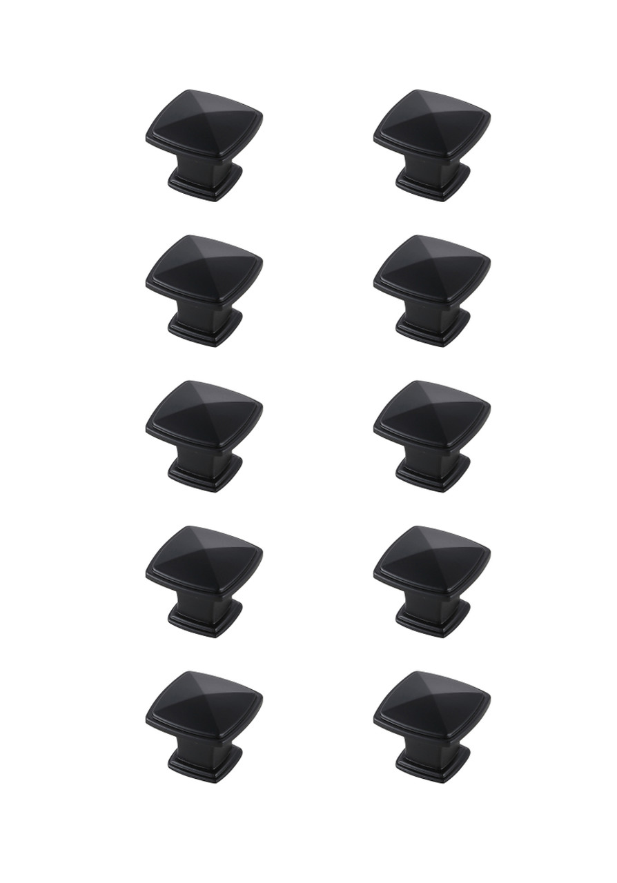 Elegant Decor KB2023-MB-10PK Marcel 1.2" Matte Black Square Knob Multipack (Set of 10) Elegant Decor KB2023-MB-10PK Marcel 1.2" Matte Black Square Knob Multipack (Set of 10)
