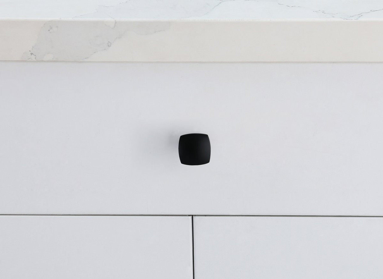 Elegant Decor KB2022-MB-10PK Irvin 1.3" Matte Black Square Knob Multipack (Set of 10)