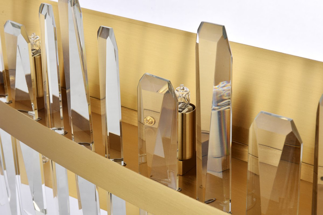 Elegant Lighting 2200W36SG Serena 36 inch crystal bath sconce in satin gold Elegant Lighting 2200W36SG Serena 36 inch crystal bath sconce in satin gold