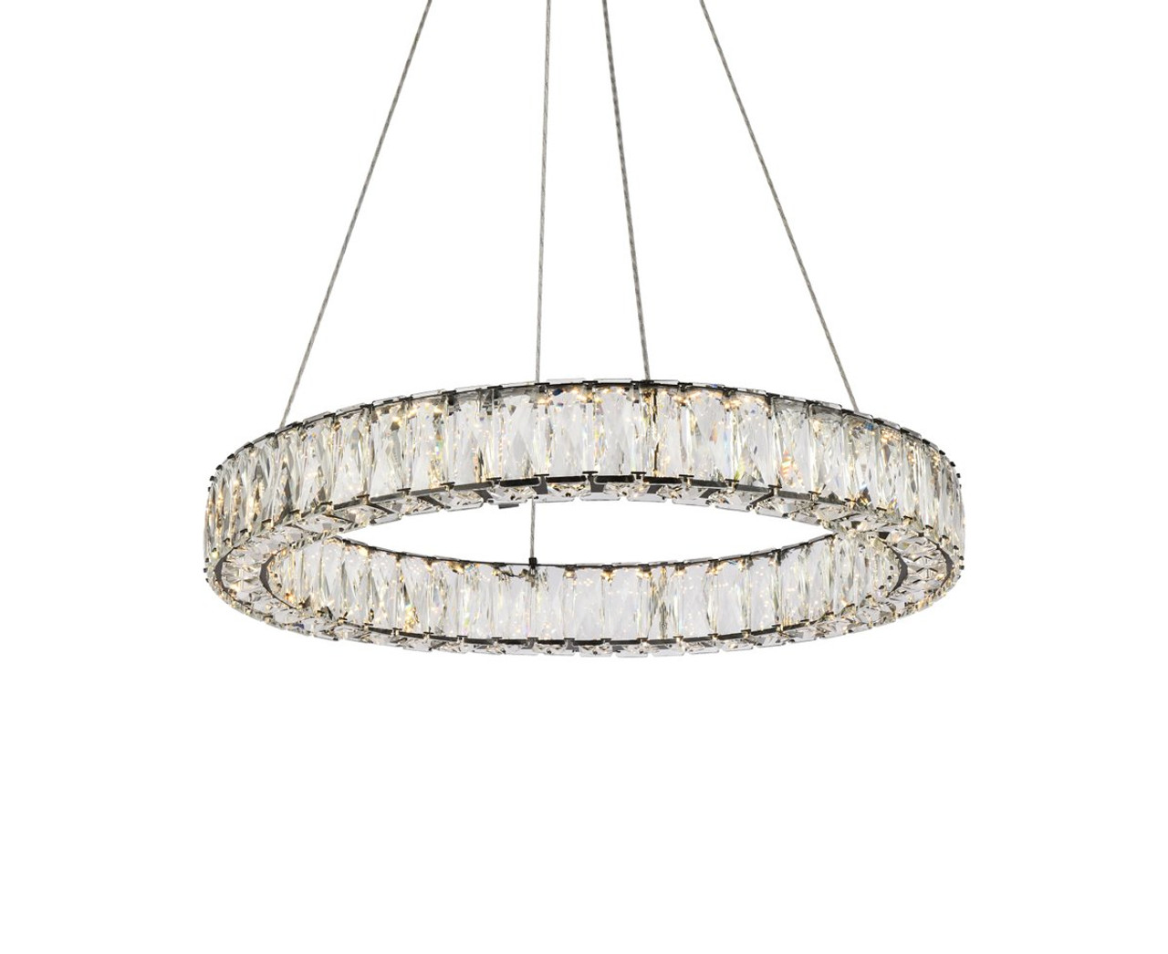 Elegant Lighting 3503D23BK Monroe 23 inch LED round Single pendant in black Elegant Lighting 3503D23BK Monroe 23 inch LED round Single pendant in black