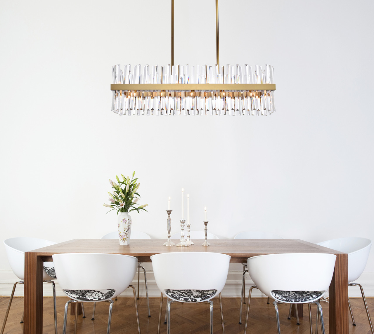 Elegant Lighting 6200G42SG Serephina 42 inch crystal rectangle chandelier light in satin gold Elegant Lighting 6200G42SG Serephina 42 inch crystal rectangle chandelier light in satin gold