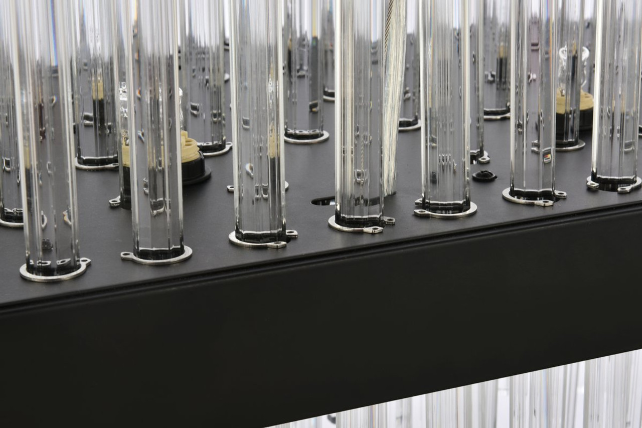 Elegant Lighting 3000G42BK Dallas 42 inch rectangle crystal pendant in black Elegant Lighting 3000G42BK Dallas 42 inch rectangle crystal pendant in black